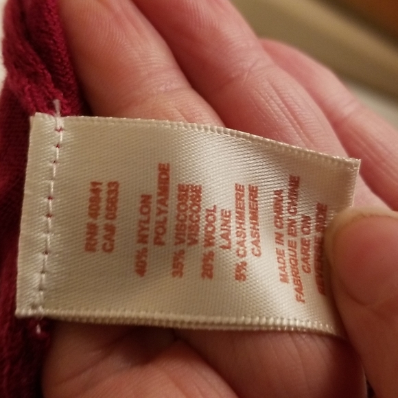 Aventura Red Crosshatch Detail Long Sleeve Shirt - M - Picture 5 of 5